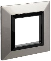 Рамка универсальная DKC Avanti 1-м. металл никель картинка